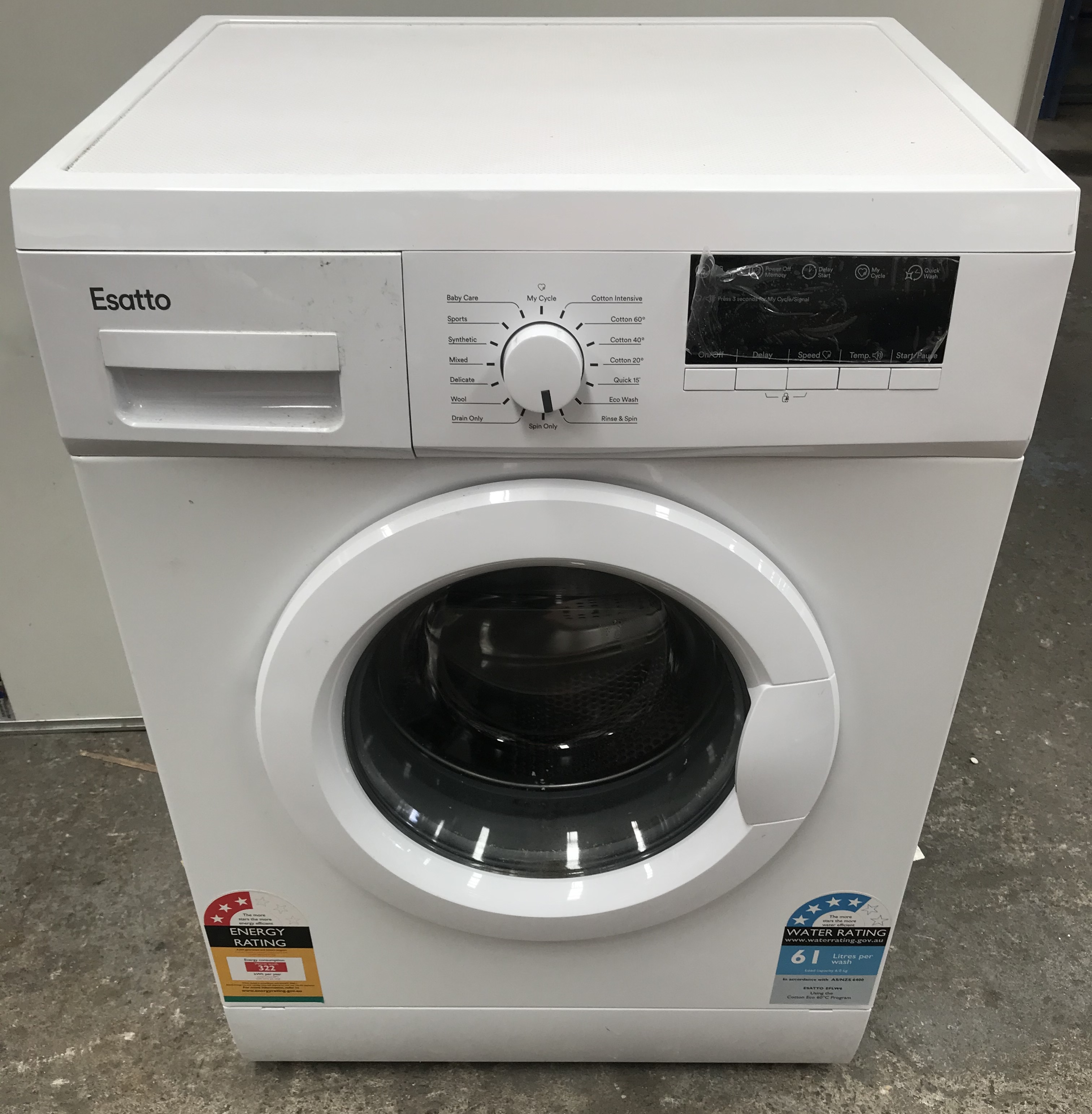 esatto 6kg washing machine