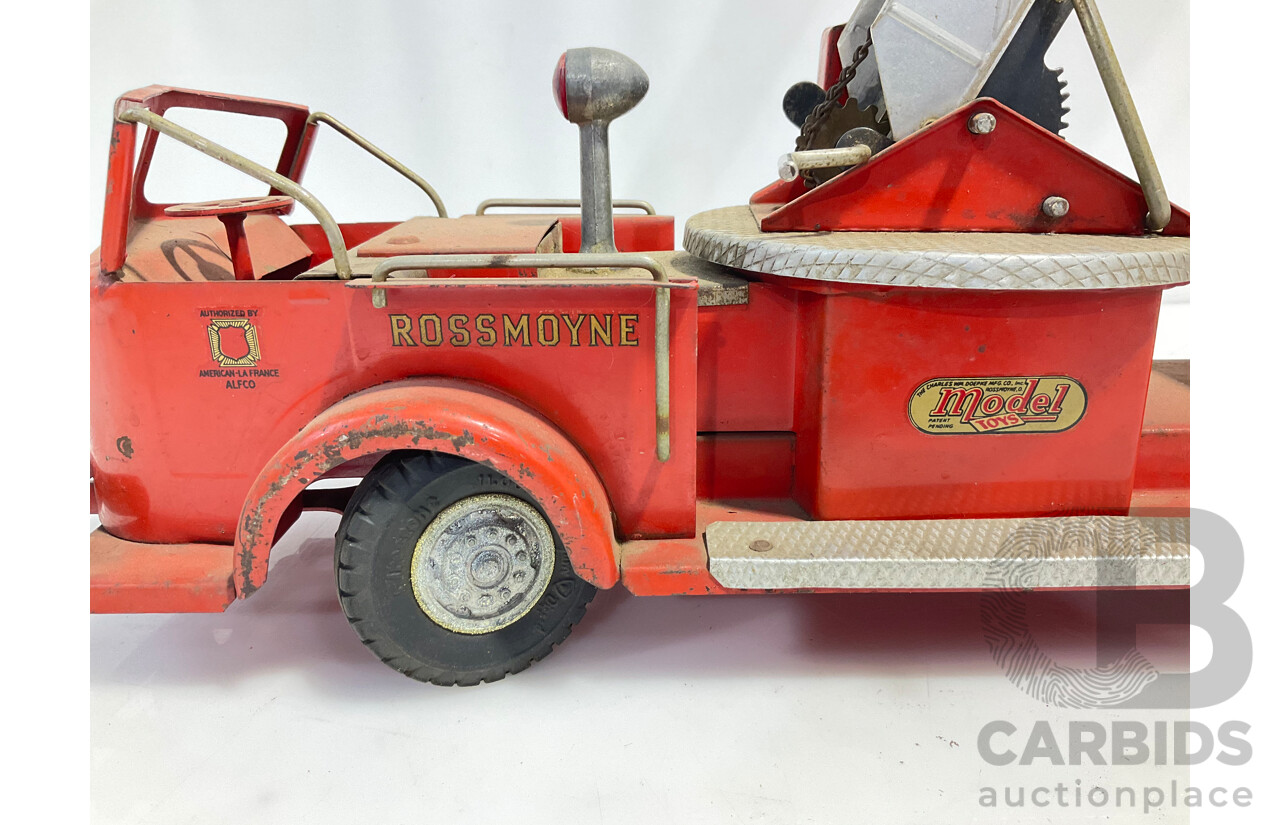 1954 Doepke Model Toys Rossmoyne Ohio Caterpillar Tractors Fire Trucks  Print Ad