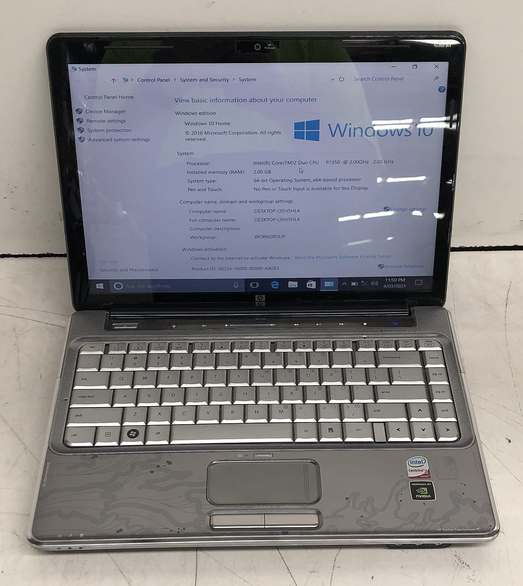 Hp Pavilion Dv4 14 Inch Intel Core Lot 1200913 Allbids 0907