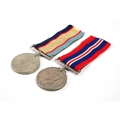 Two Australian WWII Service Medals