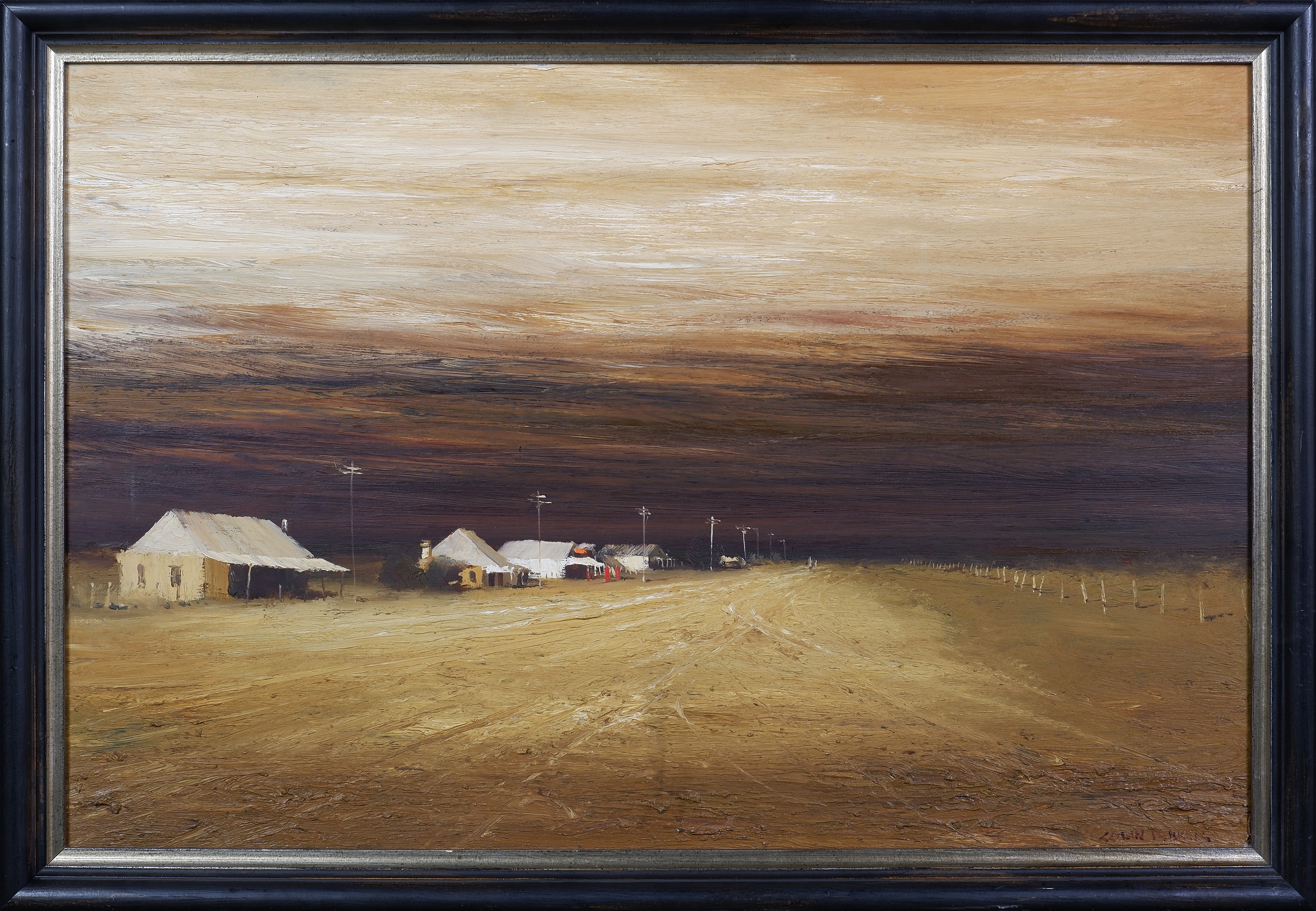 'Colin Parker (born 1941), At Girilambone New South Wales 1974, Oil on Board'