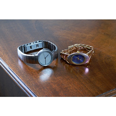 Ladies Gucci Quartz Wrist Watch and a Citizen Attesa Titanium Watch