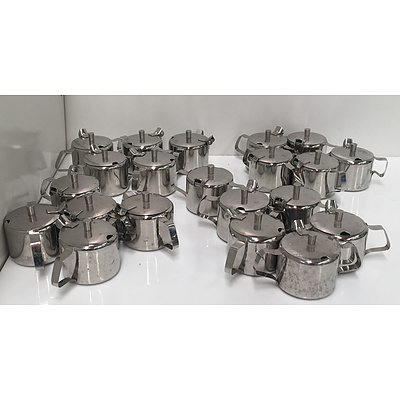 Stainless Steel Sugar Pots - Lot Of 21