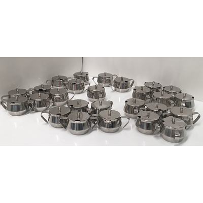 Stainless Steel Sugar Pots - Lot Of 26