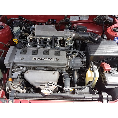 5/1996 Toyota Corolla RV SECA AE102R 5d Liftback Red 1.8L