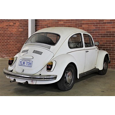 10/1970 Volkswagen 1500 Beetle 2d Sedan White 1.5L