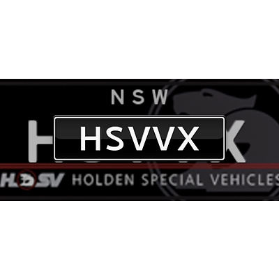NSW Number Plates  HSVVX