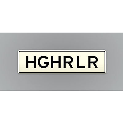 NSW Number Plates  HGHRLR