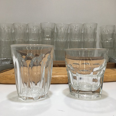 Assorted Glassware And Chopping Boards
