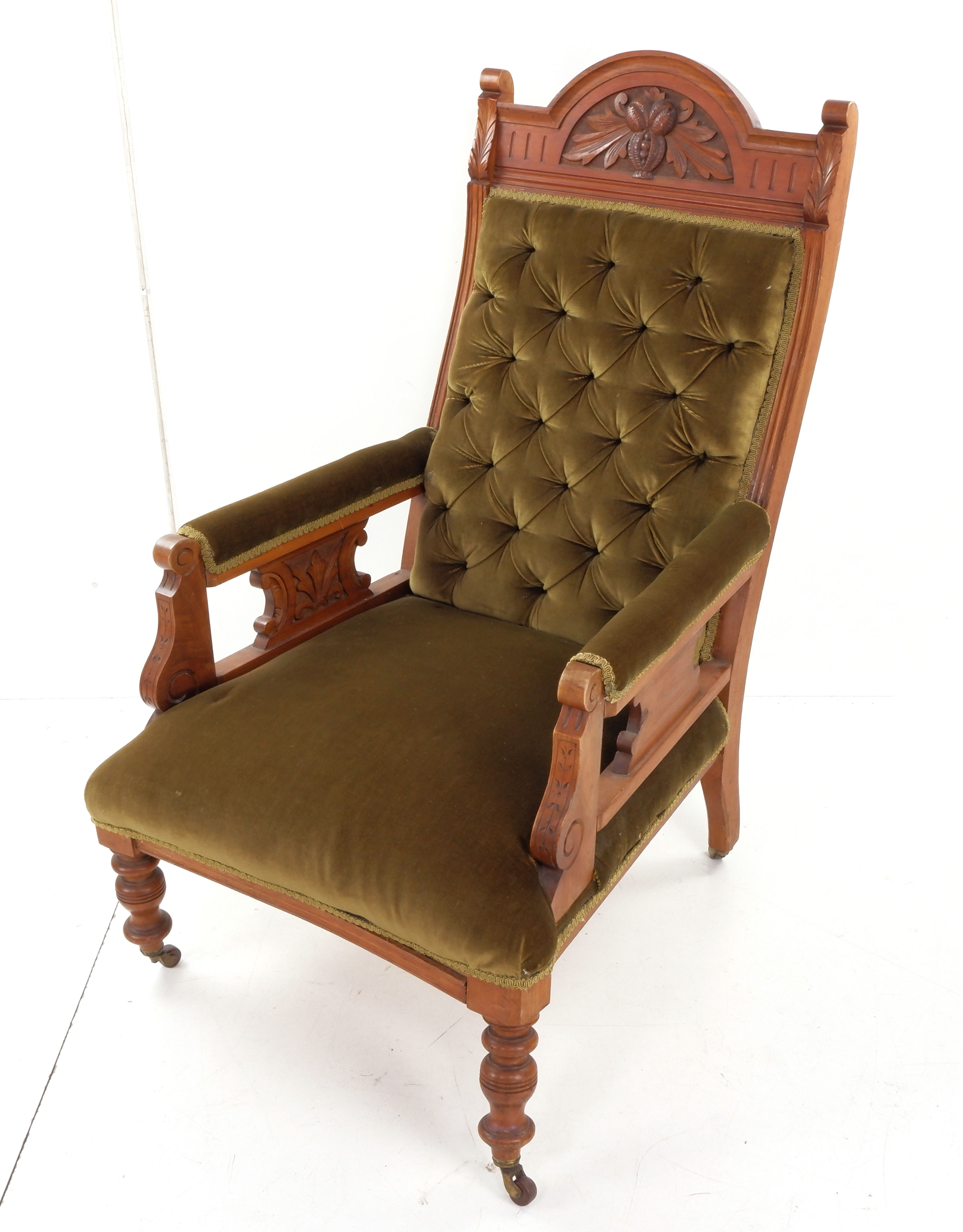 edwardian grandfather chair