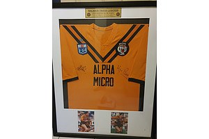 Balmain Tigers Legends Signed and Framed jersey - Pro Sports Memorabilia