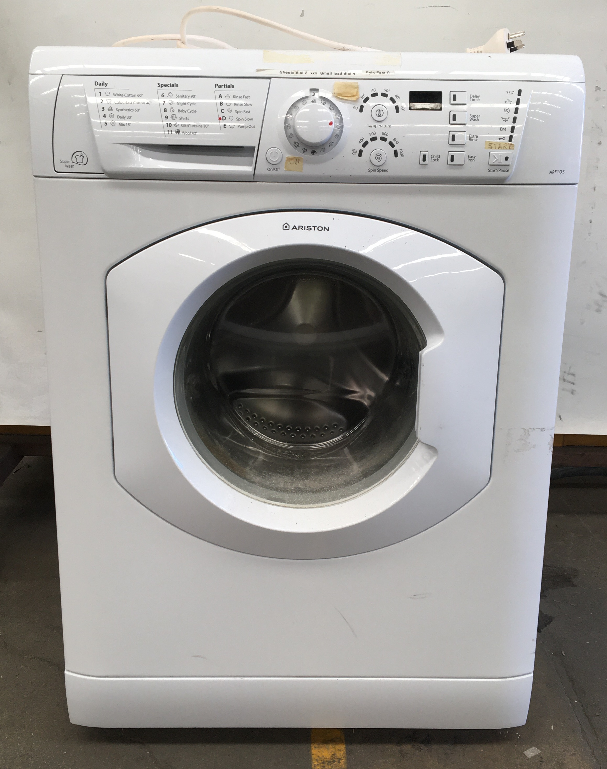 arf105 washing machine