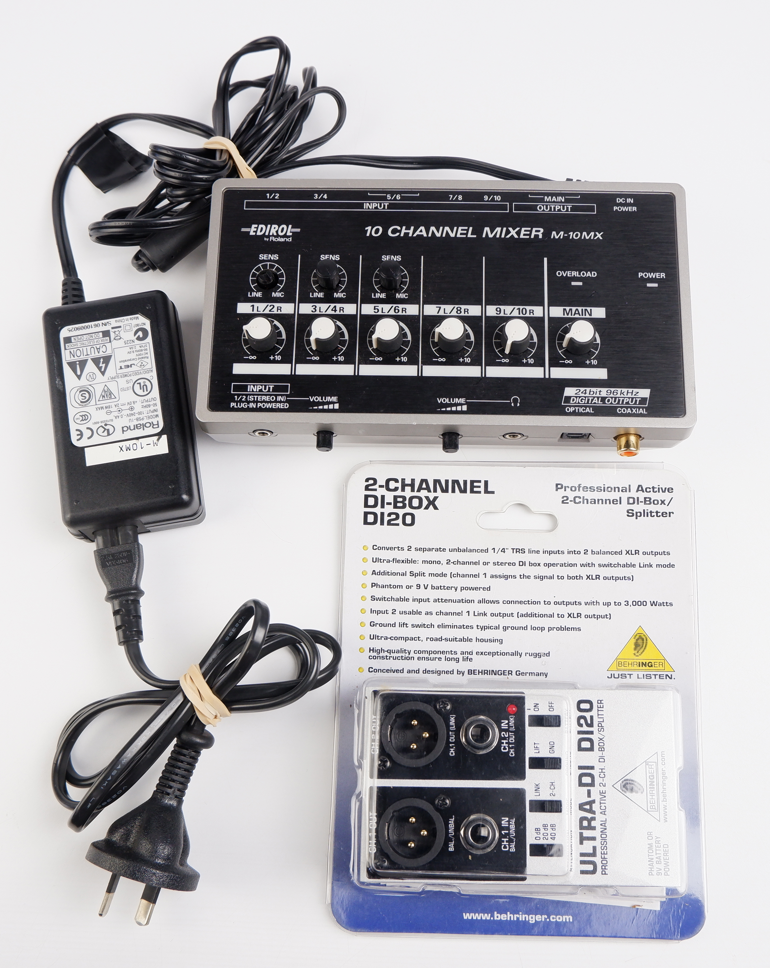 Roland - M-10MX  10-Channel Battery-Powered Mixer