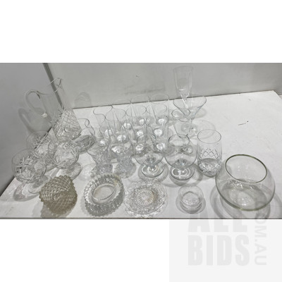 Crystal Glasses and Other Glassware
