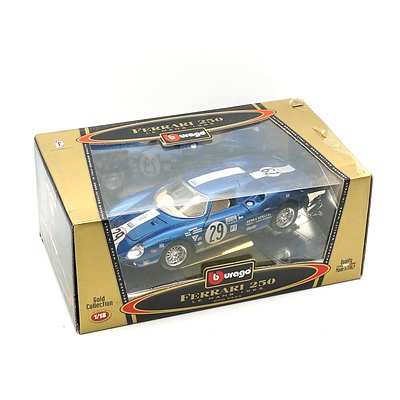 Boxed Burago Gold Collection 1:18 Ferrari 250 Le Mans 1965