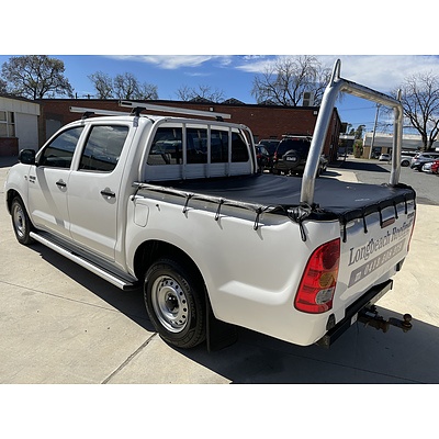 9/2010 Toyota Hilux SR GGN15R 09 UPGRADE Dual Cab P/up White 4.0L
