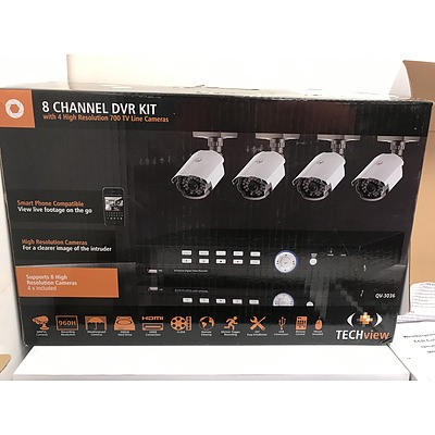 techview 8 channel dvr kit