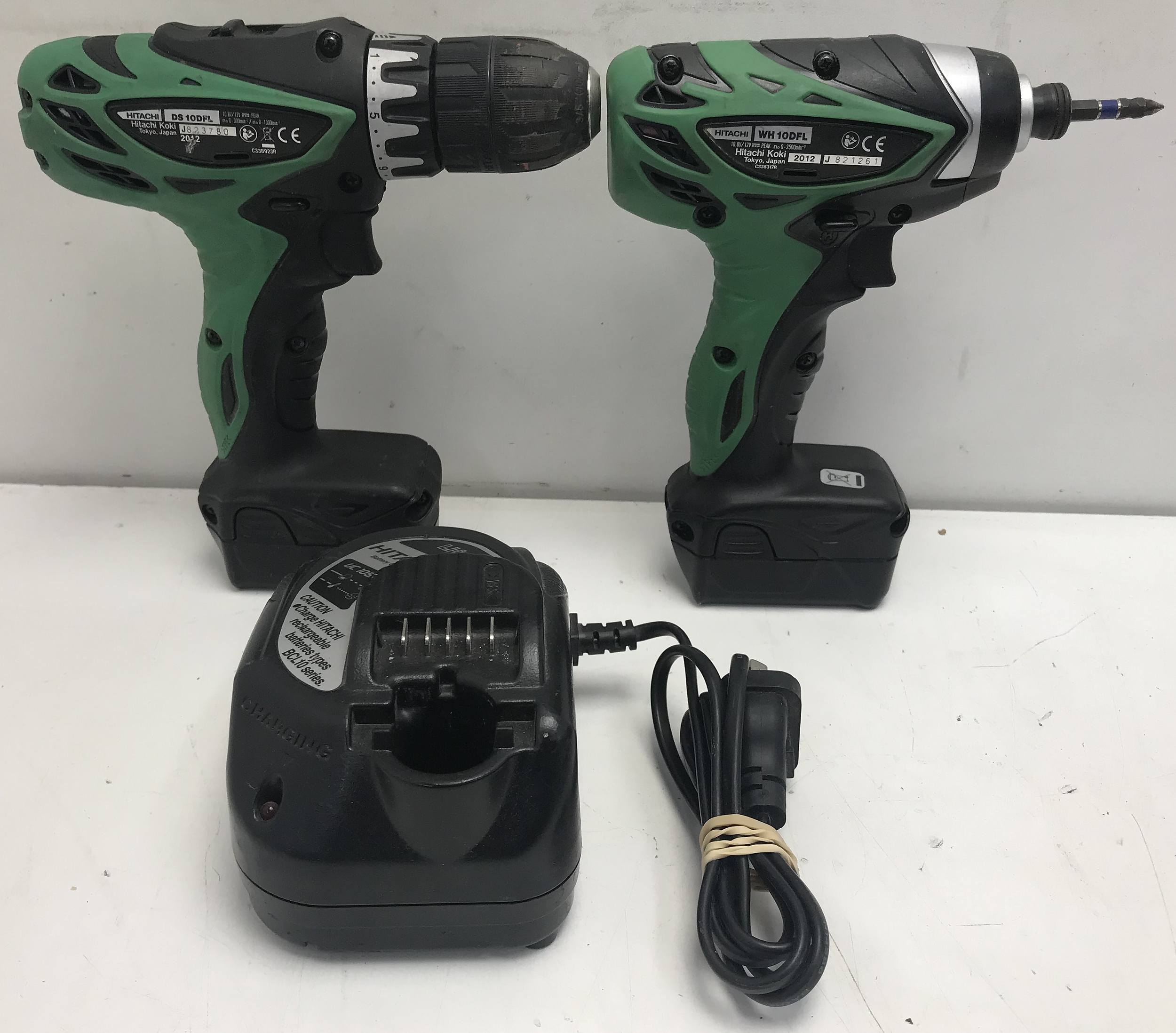 Hitachi 12V Drill and Impact Driver Lot 1222755 ALLBIDS