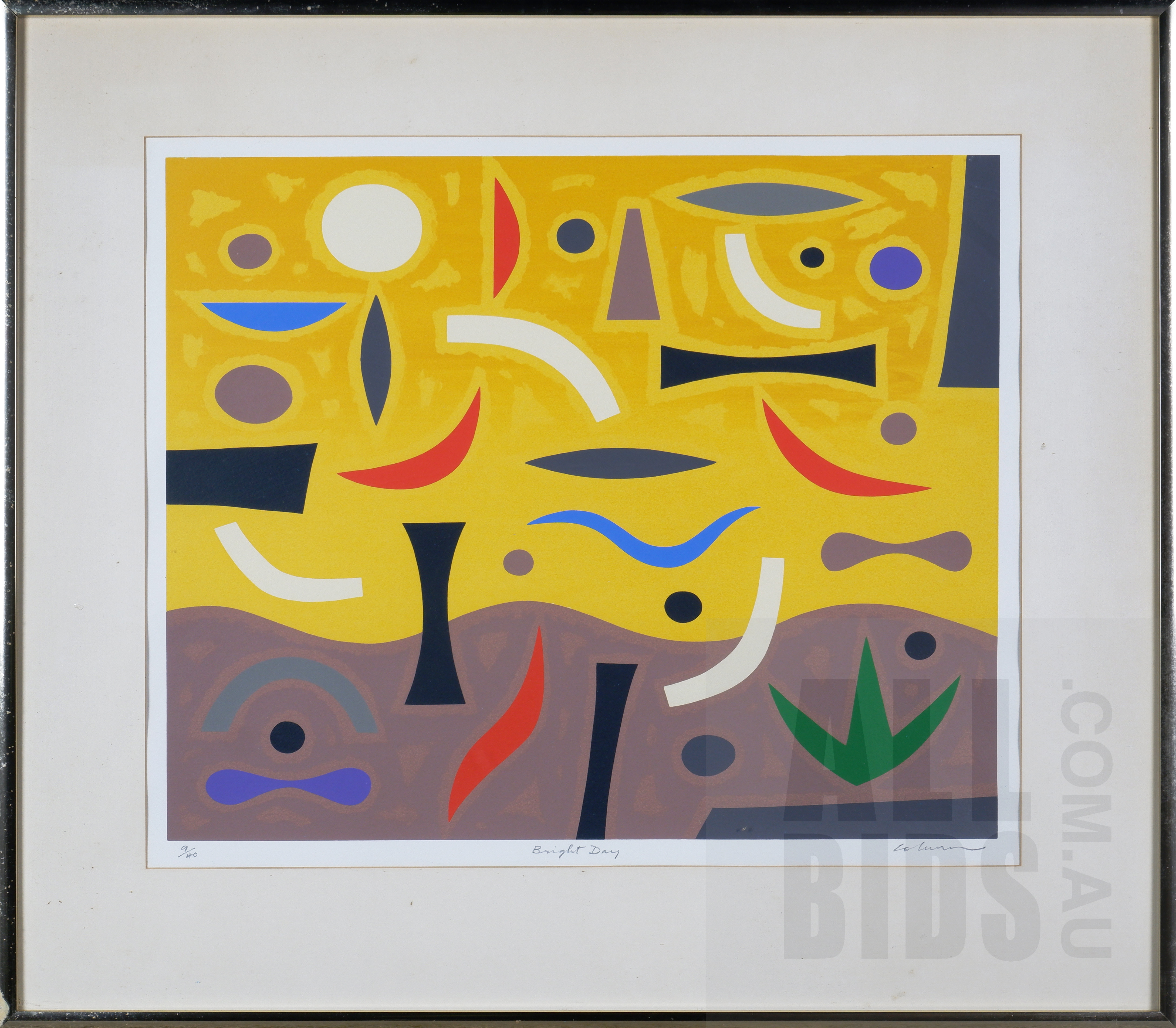 'John Coburn (1931-1986), Bright Day, Screenprint, 48 x 58 cm (image size)'
