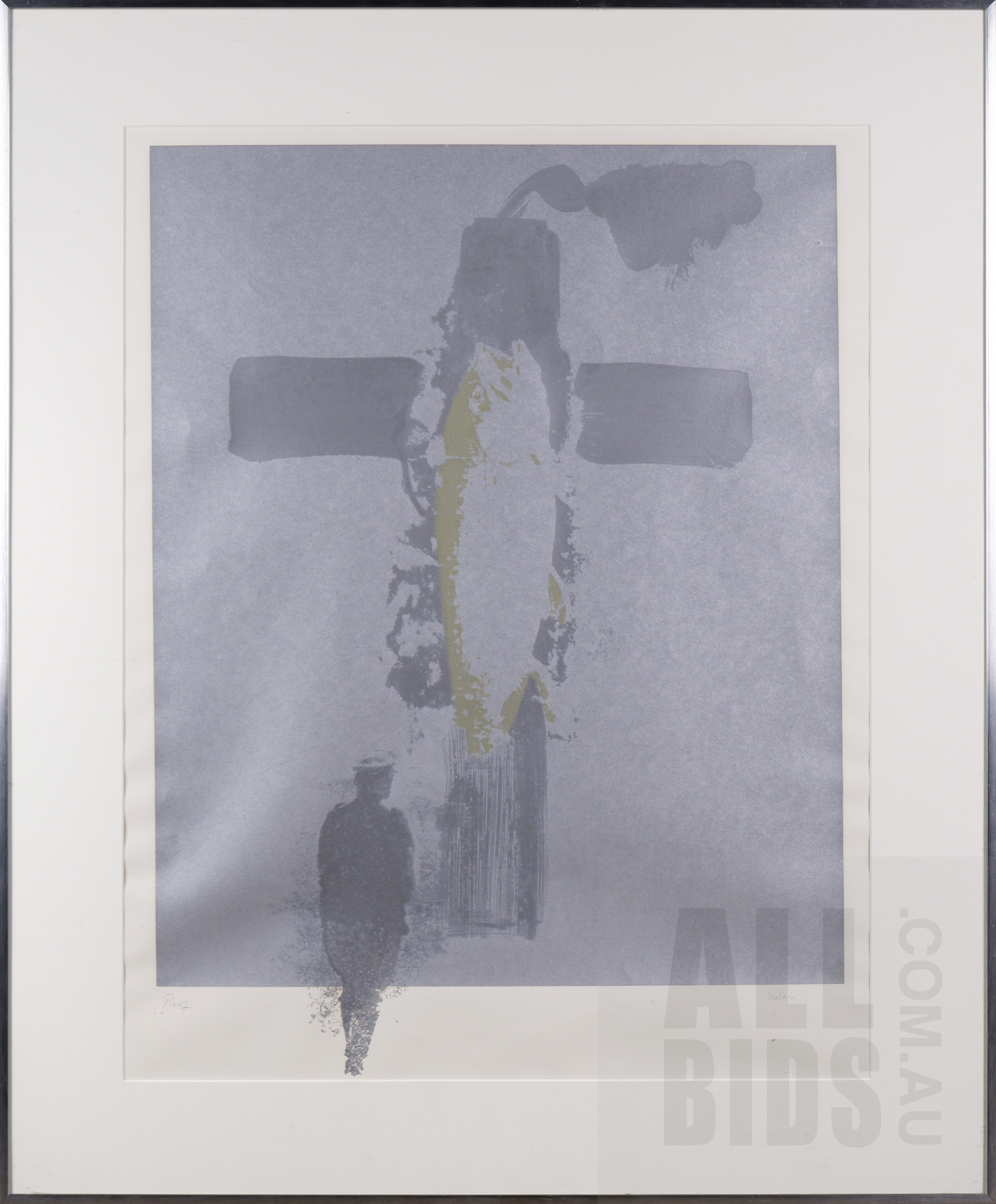 'Sidney Nolan (1917-1992), Cross 1966-67, Screenprint, 62 x 46 cm (image size)'