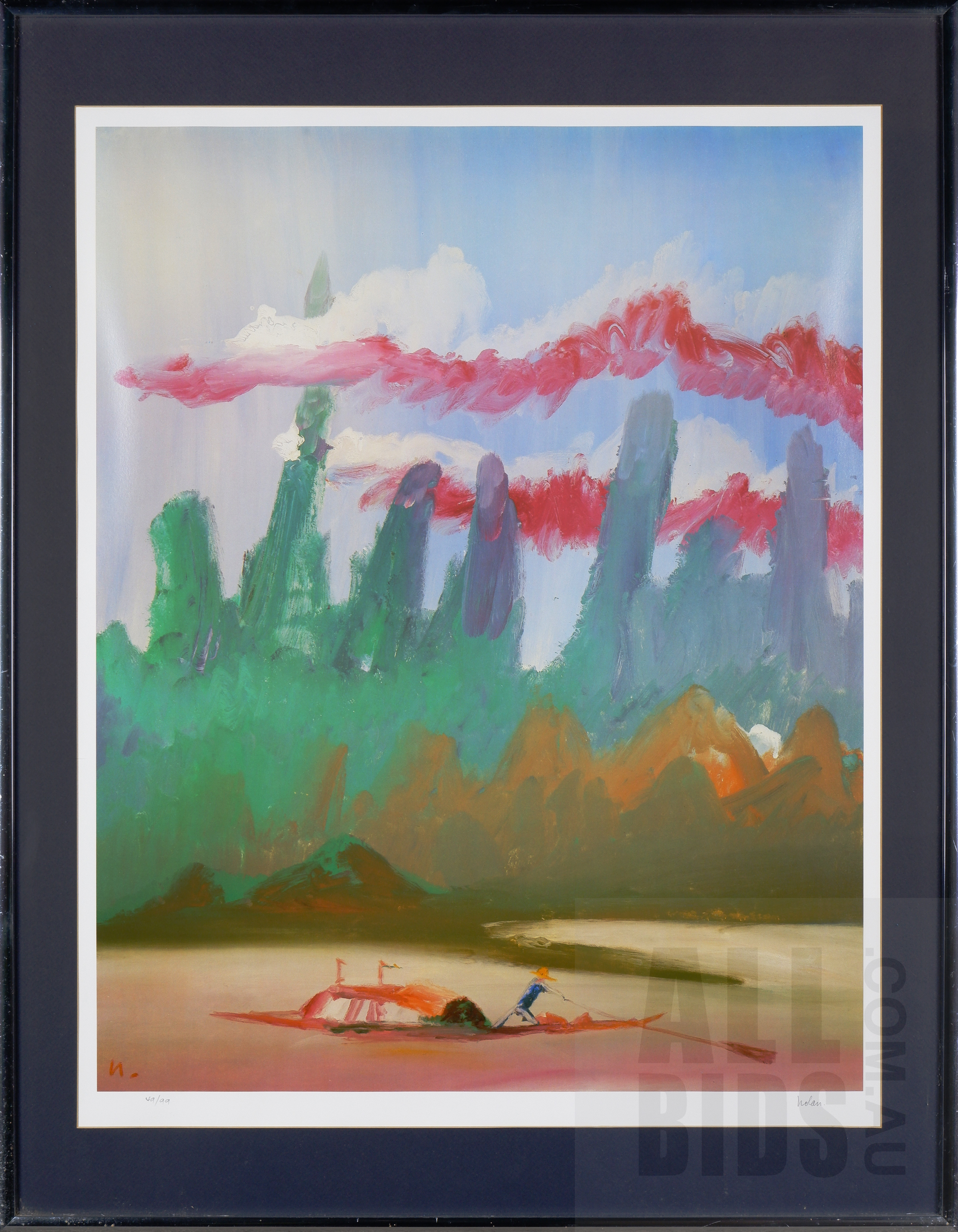 'Sidney Nolan (1917-1992), River Kwai Series, Photolithograph, 72 x 57 cm (image size)'