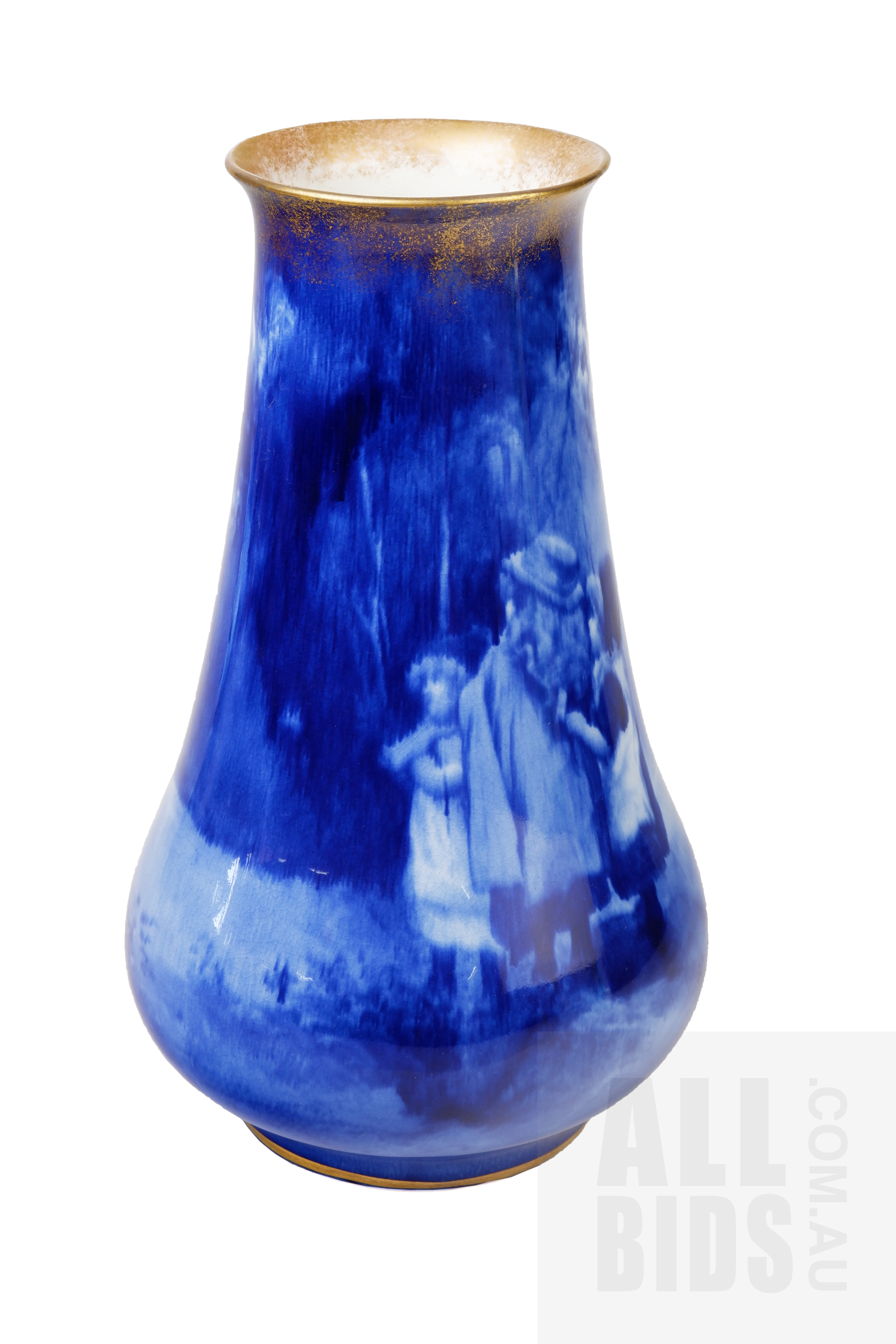 'Royal Doulton Blue Children Series Ware Vase'