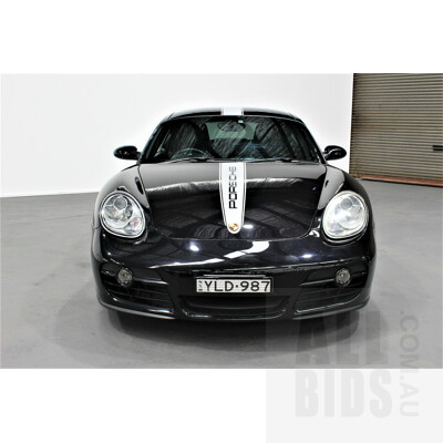 3/2008 Porsche Cayman 987 2d Coupe Black w Silver Decals 2.7L