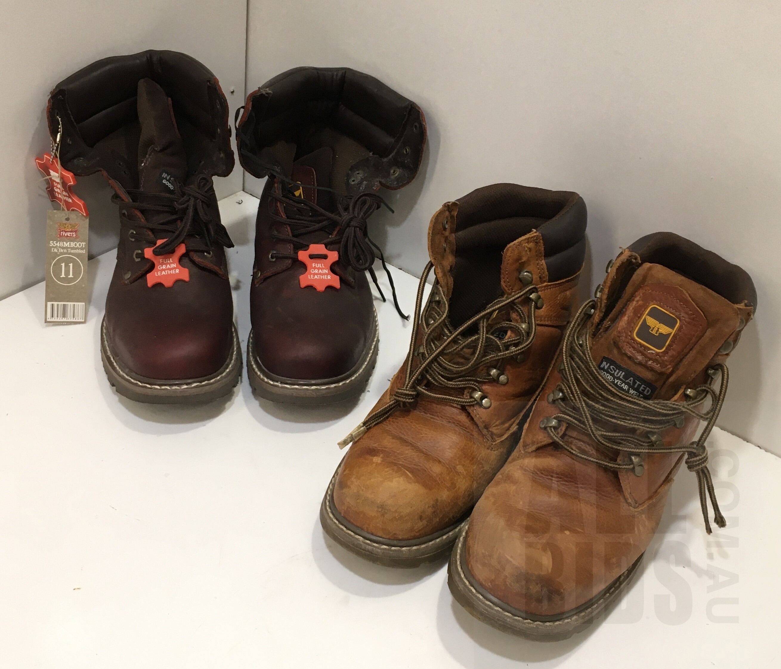 Rivers Leather Boots Lot Of Two - Lot 1233705 | ALLBIDS