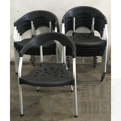 Black Gaber Serena Arm Chair - Lot Of 10