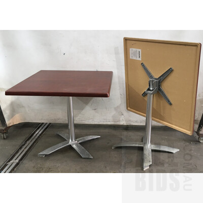 Werzalit Plus Folding Cafe Table - Lot Of Two