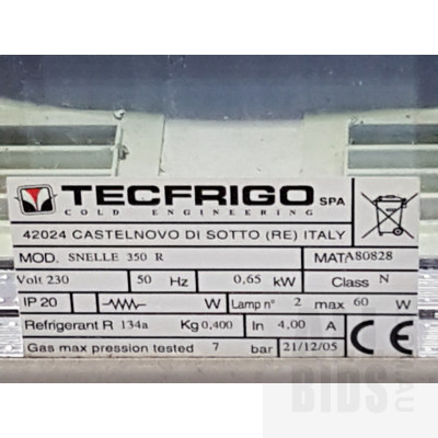 Tecfrigo Mobile Vertical Refrigerated Display Cabinet
