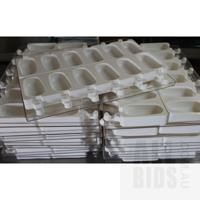 Stecco Flex Silicon Paddle Pop Molds Trays - Lot of 168