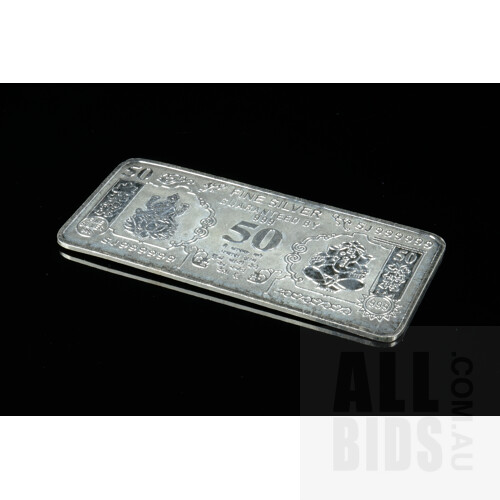 50g .999 Silver Bar