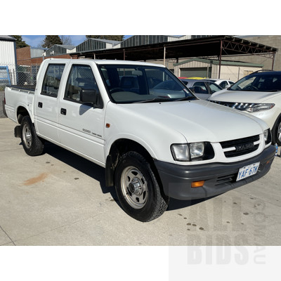 7/1998 Holden Rodeo LX (4x4) TFR7 C/chas White 2.8L