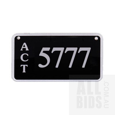 ACT Number Plate 5777