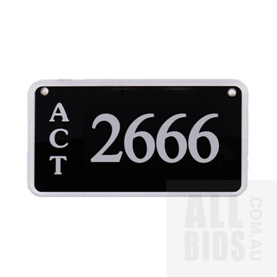 ACT Number Plate 2666