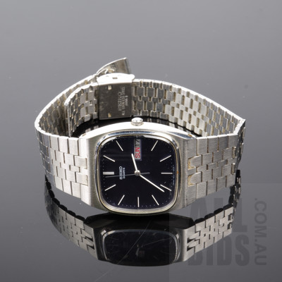 Vintage Gents Seiko Day Date Quartz Wristwatch, 7813 5009