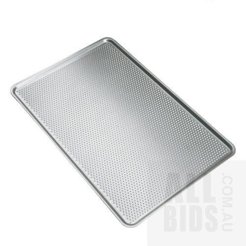 Unox 600mm Perforated Aluminium Baking Trays - Lot of Four - Brand New