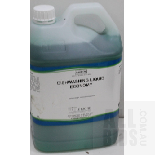 5 Litre Bottle of Commercial Dishwashing Liquid - New