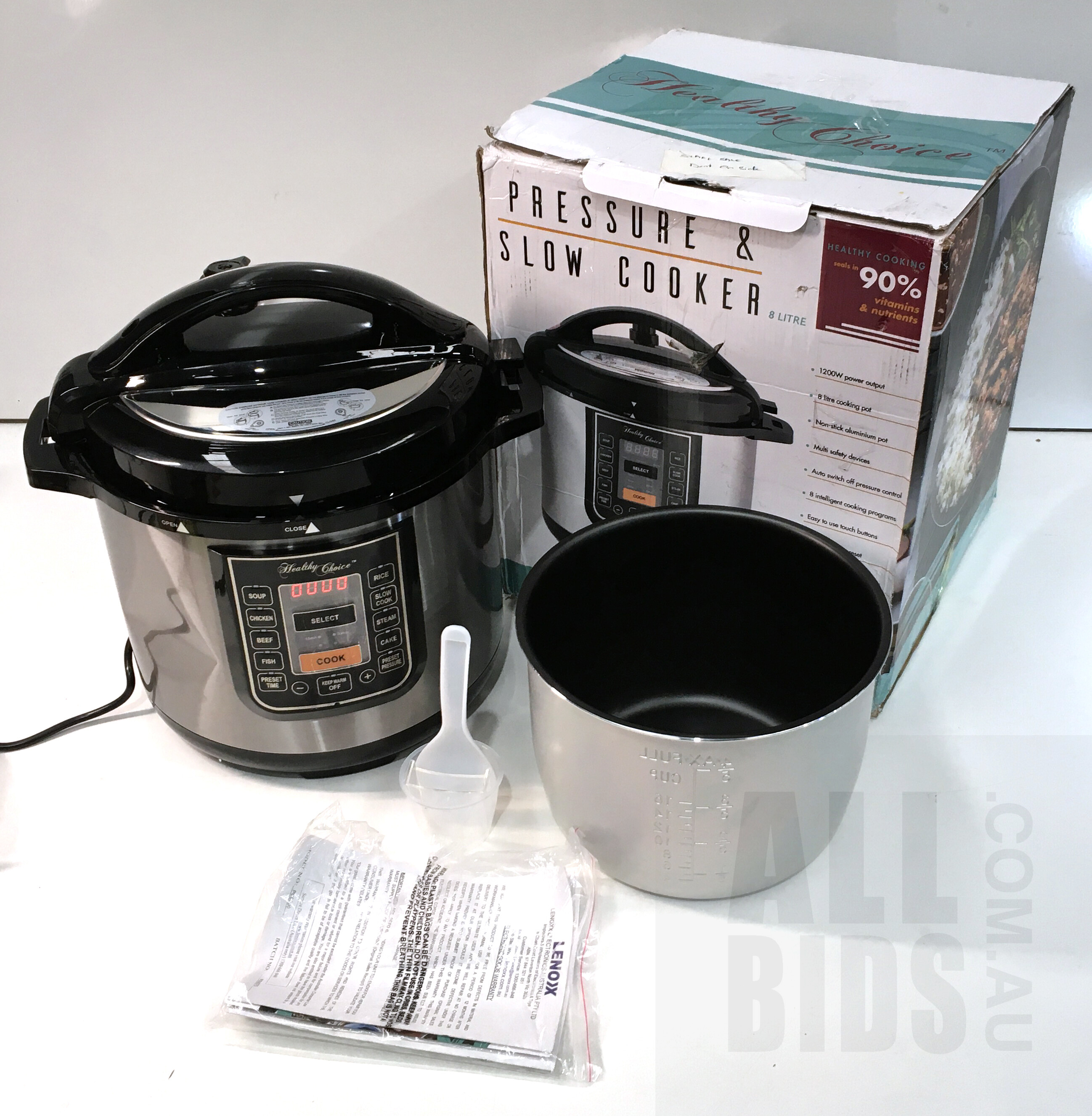 healthy choice 8l pressure cooker