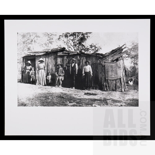 Aboriginals Mia Mia NSW c1890, Black & White Photographs (printed 1990), largest 30 x 40 cm (3)