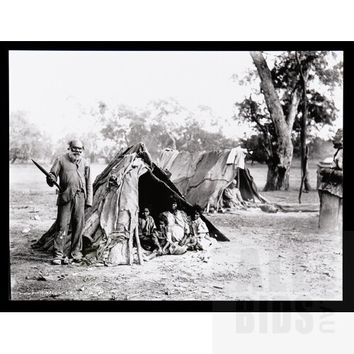 Aboriginals Mia Mia NSW c1890, Black & White Photographs (printed 1990), largest 30 x 40 cm (3)