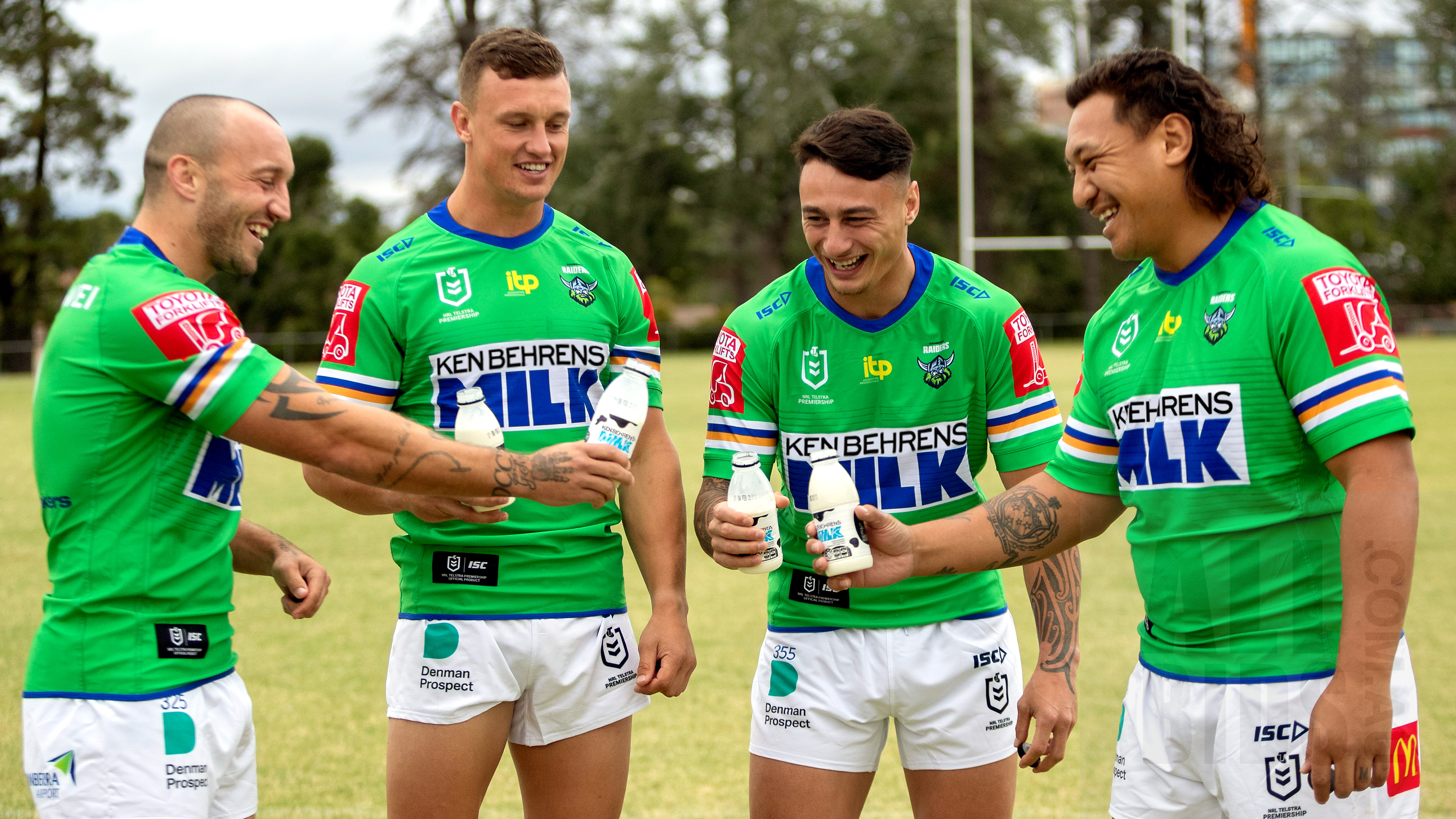 Canberra Raiders - Canberra Raiders Special Edition 'Ken Behrens Milk'  Jersey - Signed by Players & Coach Bid now at www.allbids.com.au/raiders  Money raised for headspace Canberra (Braddon) & Tuggeranong. A Huge thanks