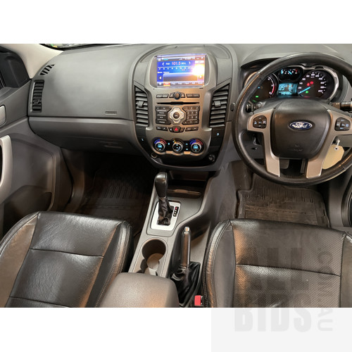 6/2014 Ford Ranger XLT 3.2 Hi-rider (4x2) PX Dual Cab Utility Black 3.2L