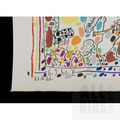 Pablo Picasso (Spanish 1881-1973), Le Picador II (from A Los Toros Avec Picasso) 1961, Colour Lithograph, 21x27cm (image)