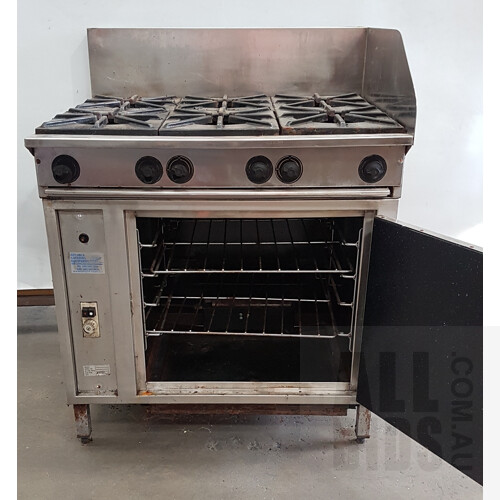 6 Burner R/GF-0-65 Gas Cooktop And Oven