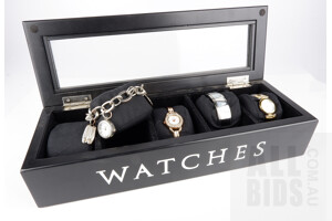 Four Ladies Dress Watches, Including Elite, Blackice and More 