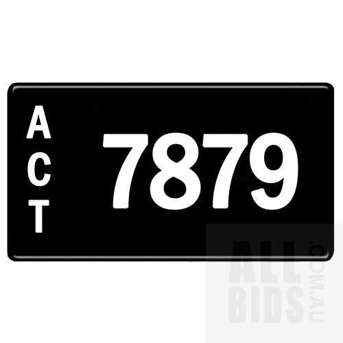 ACT 4-Digit Number Plate - 7879