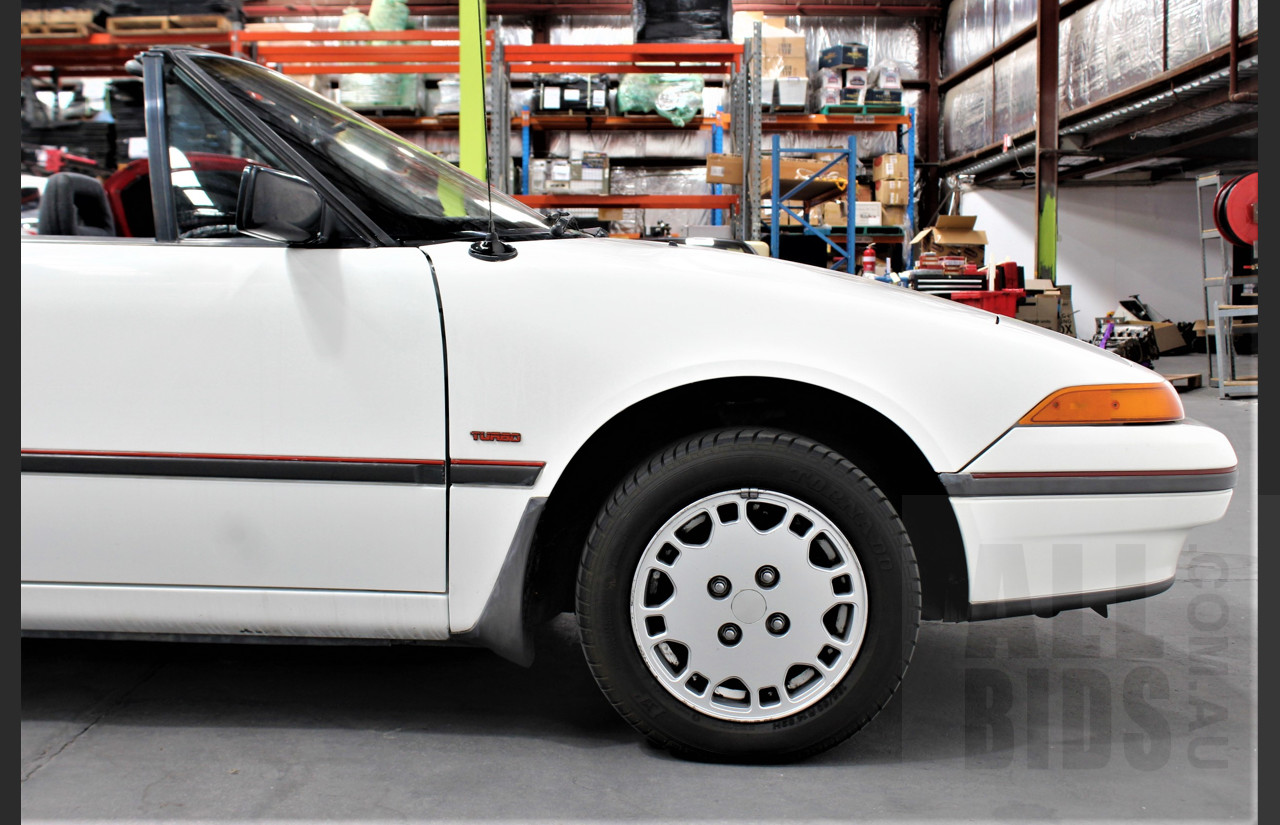 10/1990 Ford Capri Turbo 2d Convertible White 1.6L