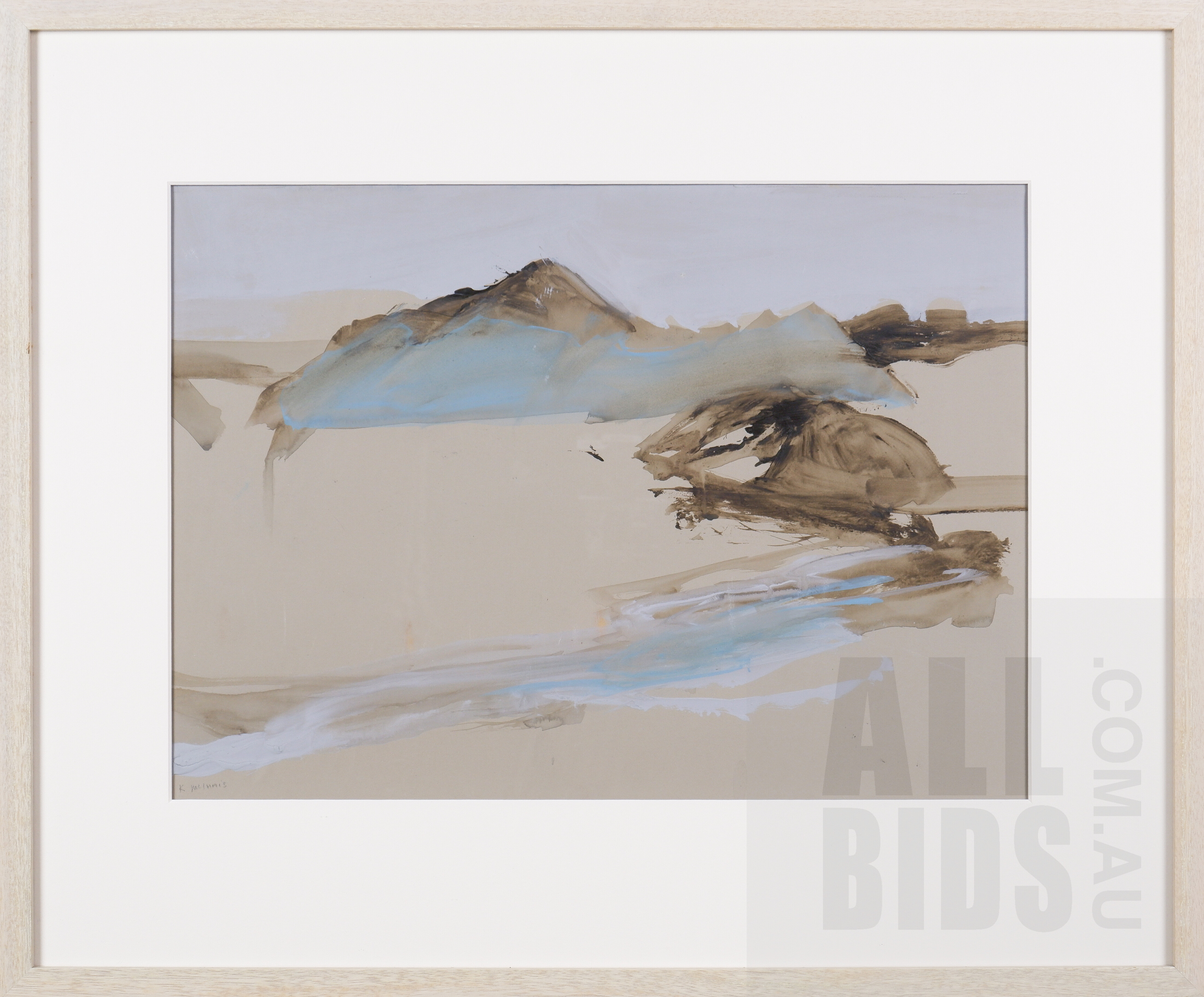 'Kerry McInniss (born 1952), Field Sketch I, Bungendore Sand Mines 2010, Acrylic on Paper, 33 x 46 cm'